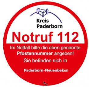 In der Kreisfeuerwehrzentrale sind die Koordinaten der Pfostennummer hinterlegt.